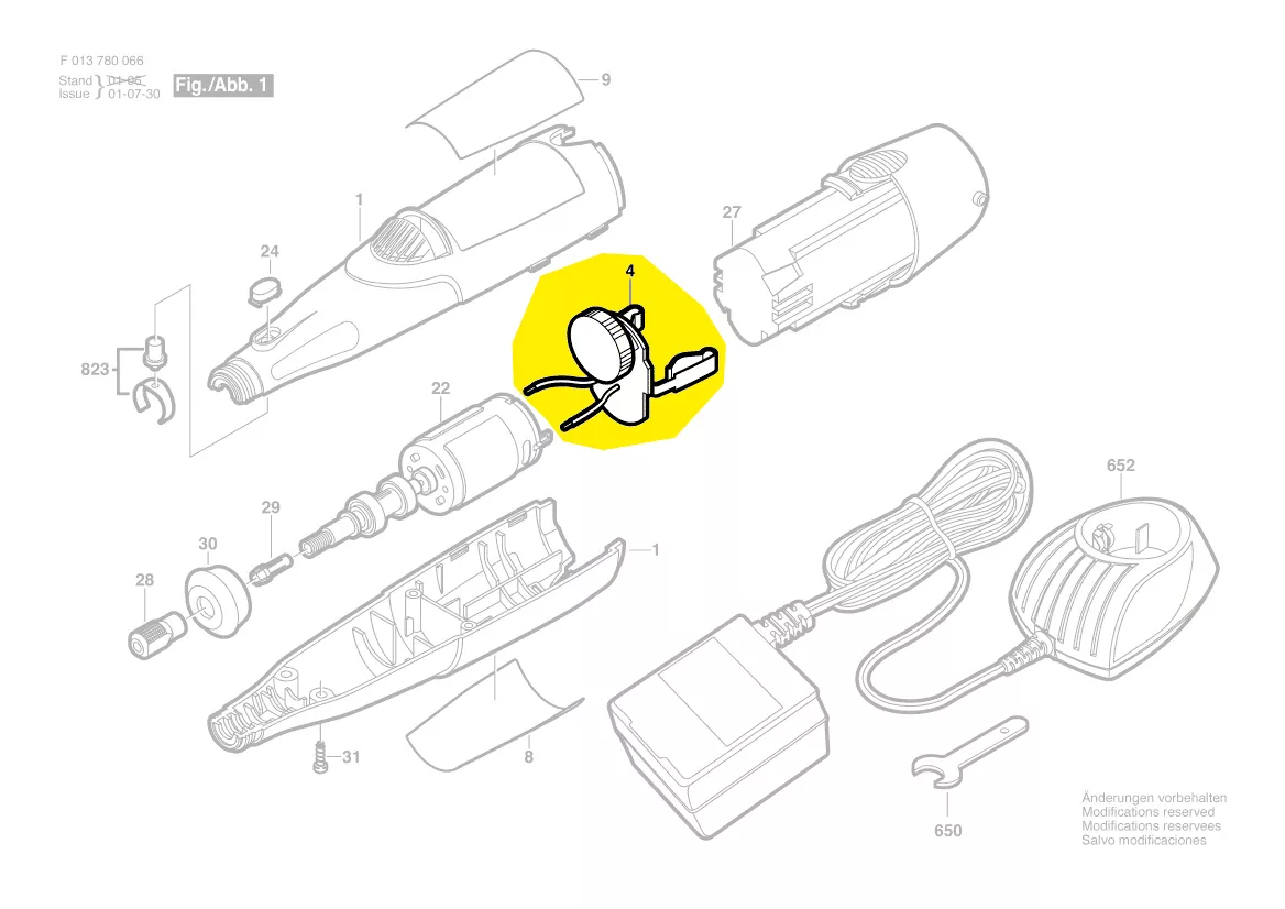 Variateur réf. 2 610 912 360 pour Dremel 780